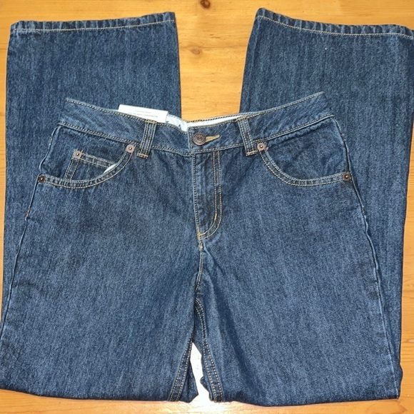 Land’s End Girls Bootcut Jeans 8 Plus NWT - Picture 1 of 7